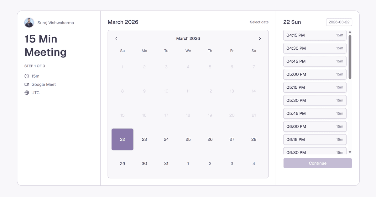 Scheduling illustration